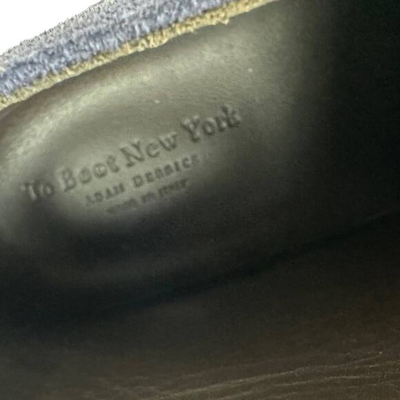To Boot New York Adam Derrick Woodrow Navy Blue Suede Men's Size 8 NWOB - Picture 6 of 9